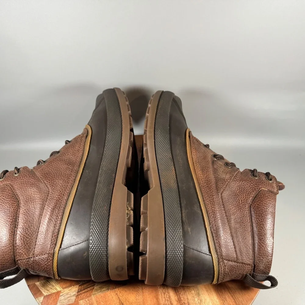 Sperry Top-Sider Avenue Duck Boot Mens 10 Brown Waterproof Leather STS19556